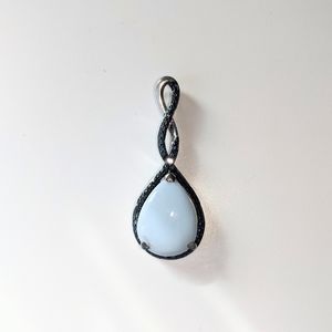 Blue Gemstone Sterling Silver Pendant